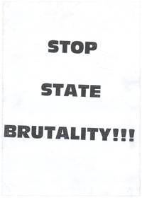 Stop state brutality!!!