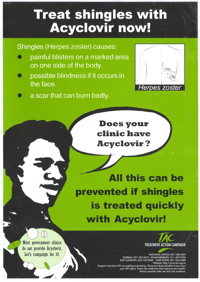Treat shingles with acyclovir now!
