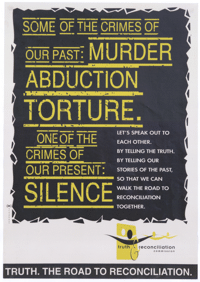 
Some of the crimes of our past: murder: abduction: torture
