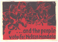 ... and the people vote for Nelson Mandela