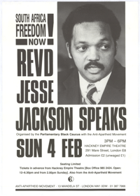 
South Africa freedom now: Revd Jesse Jackson speaks

