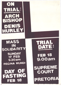 On trial: Archbishop Denis Hurley