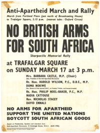 No British arms for South Africa