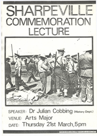 Sharpeville commemoration lecture