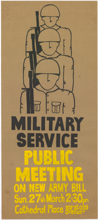 Military service : Public meeting