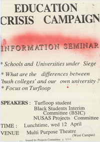
Education crisis campaign: Information Seminar
