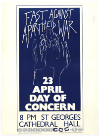 Fast against apartheid war