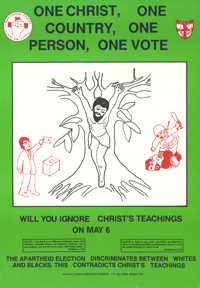 
One Christ, One country, One person, One vote
