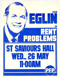 Colin Eglin on rent problems