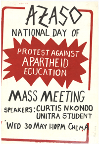 
AZASO: national day of protest against apartheid education

