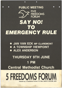 Say no! to emergency rule