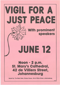 Vigil for a just peace