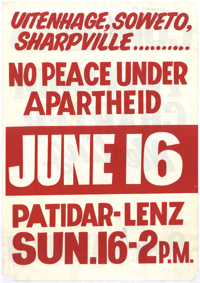 
Uitenhage, Soweto, Sharpeville : No peace under apartheid
