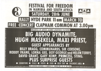
Festival for freedom in Namibia and South Africa
