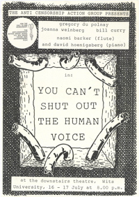You cant shut out the human voice