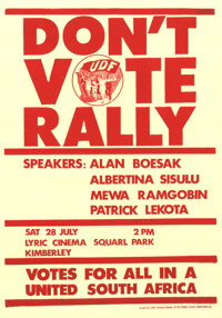 Dont vote rally