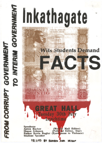 Inkathagate : Wits students demand facts!
