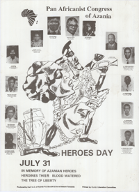 
Pan Africanist Congress of Azania: July 31 Heroes Day 
