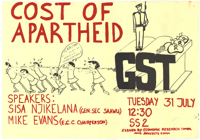 Cost of apartheid: GST