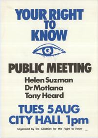 Your right to know: Public meeting