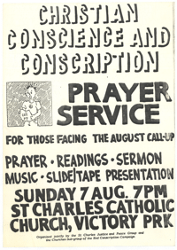 
Christian conscience and conscription prayer service
