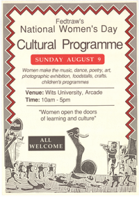 Fedtraws National Womens Day cultural progr