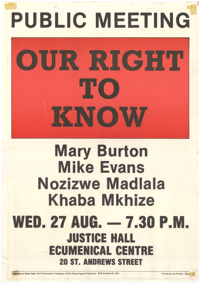Our right to know