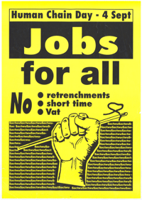 Human chain day: 4th Sept: jobs for all
