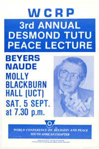 
W C R  P: 3rd Annual Desmond Tutu Peace Lecture
