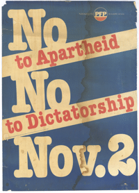 No to apartheid: no to dictatorship: Nov. 2