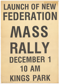 Launch of New Federation mass rally