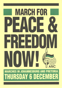 March for peace and freedom now!