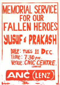 
Memorial Service for our fallen heroes Yusaf and Prakash

