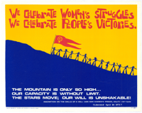 We celebrate women's struggles: we celebr