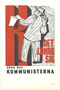 
Det Lonar Sig: rosta med Kommunisterna: poster no.11:  Chile
