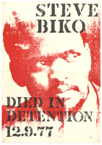 Steve Biko died in detention 12.9.77