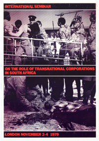 
International Seminar on the Role of Transnational Corporations in South Africa 
