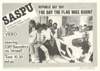 
SASPU : Republic Day 1981 : The  day the flag was burnt
