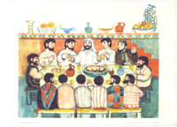Copy of the painting of the last supper