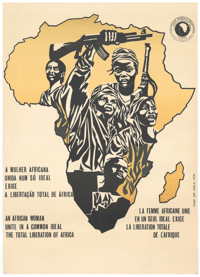 
An African woman: unite in a common ideal: the total liberation of Africa
