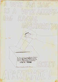 
A vote for SAIC is a vote accepting racial inferiority. Reject Aparthate!
