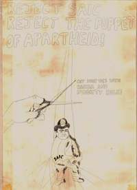Reject SAIC: Reject the puppet of Apartheid