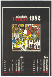 Calendario Tempo 1982 Jan Fev 