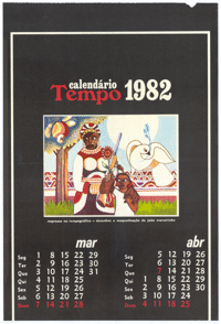 Calendario Tempo 1982 Mar Abr 