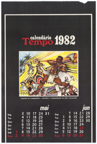 Calendario Tempo 1982 Mai Jun 