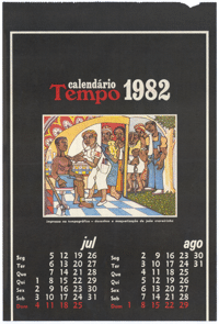 Calendario Tempo 1982 jul ago