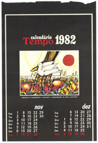 Calendario Tempo 1982 Nov Dez