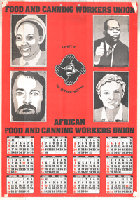 Food And Canning Workers Union 1983 Calendar