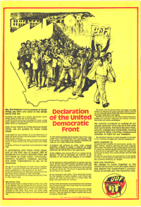 Declaration of the United Democratic Front