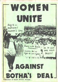 Women unite against Bothas deal